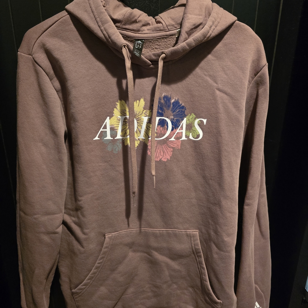 Adidas Floral Graphic Hoodie – Women’s Medium